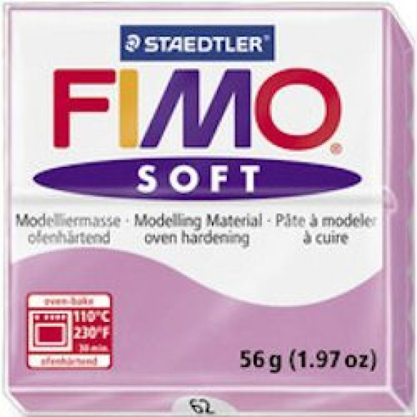 Staedtler Fimo Soft Polimer Kil 57 gr 62 Lavender ürün görseli 1
