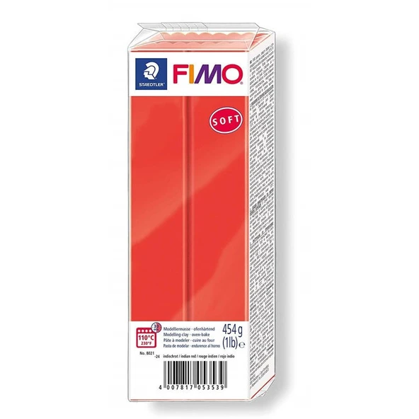Staedtler Fimo Soft Polimer Kil 454 gr. 24 Kızıl ürün görseli 1