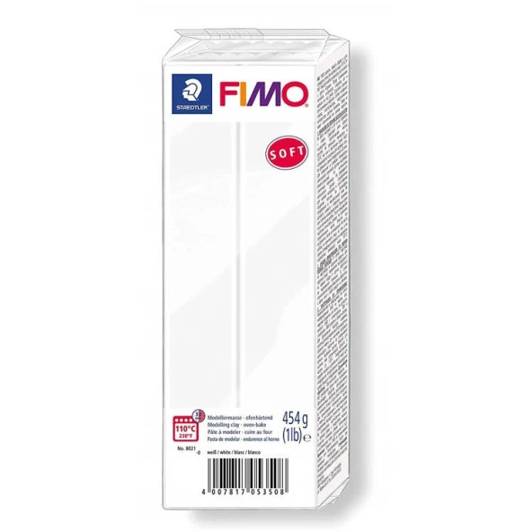 Staedtler Fimo Soft Polimer Kil 454 gr. 0 Beyaz