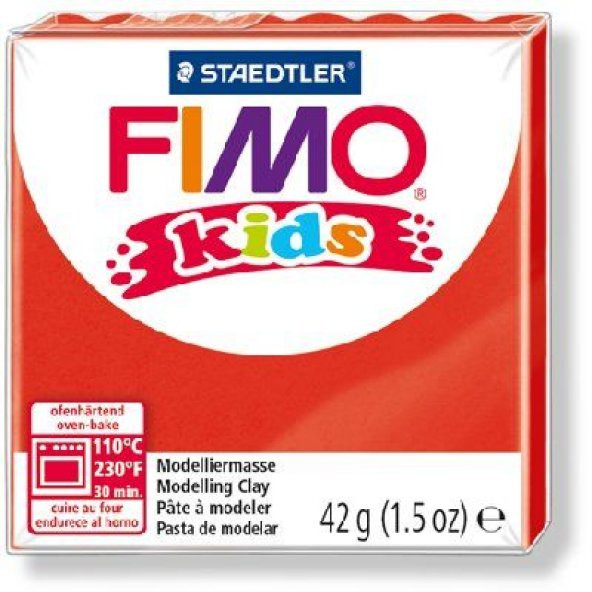 Staedtler Fimo Kids Yumuşak Polimer Kil 42 gr 2 Red