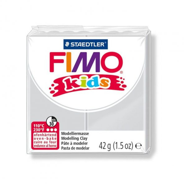 Staedtler Fimo Kids Yumuşak Polimer Kil 42 gr 80 Açık Gri