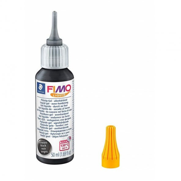 Staedtler Fimo Liquid Deco Gel Siyah 50 ml. ürün görseli 1