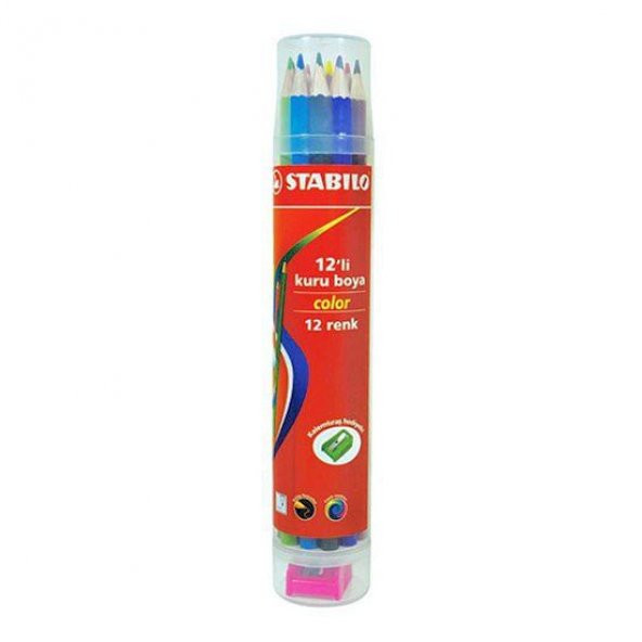 Stabilo Color Kuru Boya 12 Renk Plastik Tüp