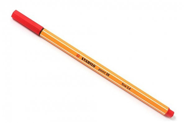 Stabilo Point 88 İnce Uçlu Kalem 0.4 mm Koyu Kırmızı