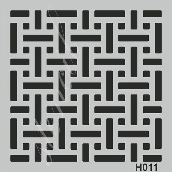 H011 Stencil Boyama Şablonu 25x25 cm.