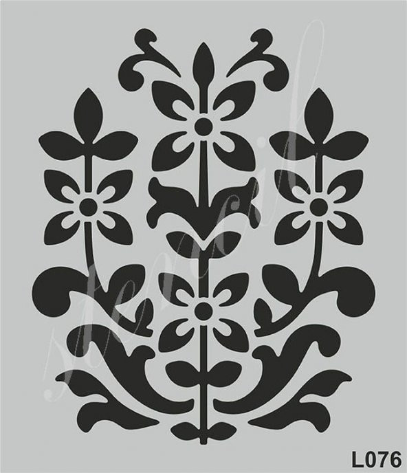 Stencil Boyama Şablonu 21x25 cm. L076