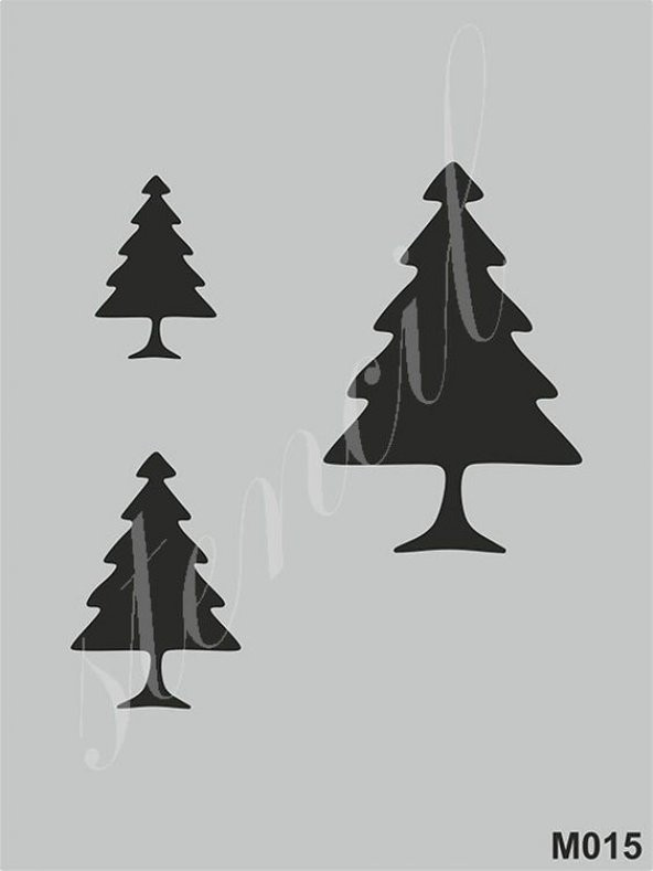 Stencil Boyama Şablonu 15x20 cm. M015