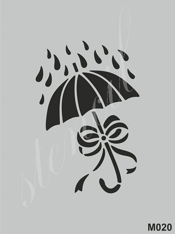 Stencil Boyama Şablonu 15x20 cm. M020