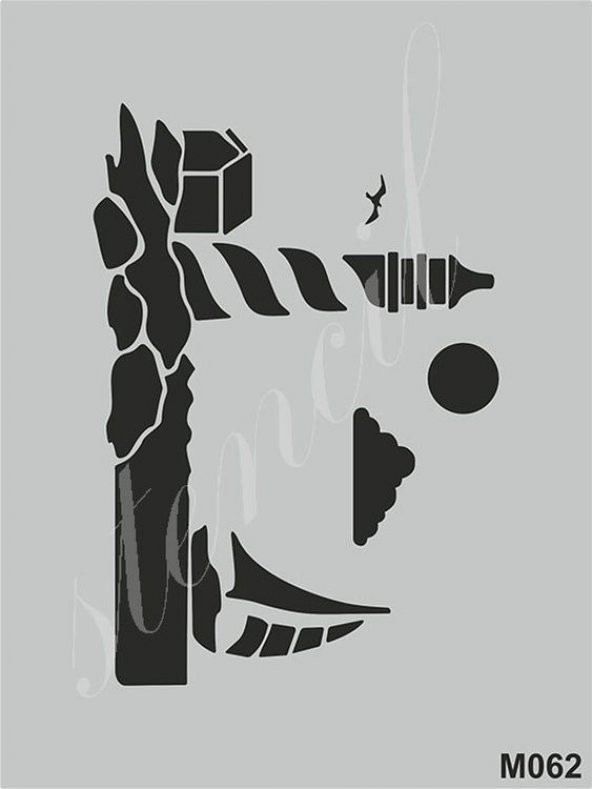Stencil Boyama Şablonu 15x20 cm. M062
