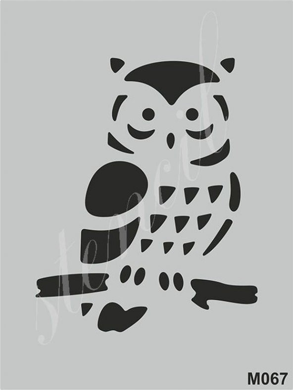 Stencil Boyama Şablonu 15x20 cm. M067