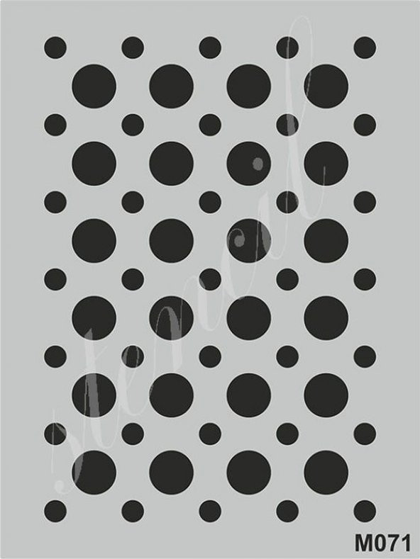 Stencil Boyama Şablonu 15x20 cm. M071