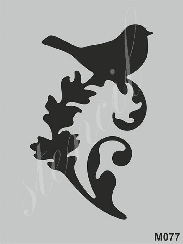 Stencil Boyama Şablonu 15x20 cm. M077