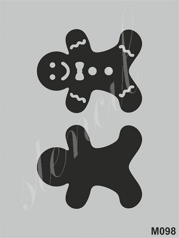 Stencil Boyama Şablonu 15x20 cm. M098