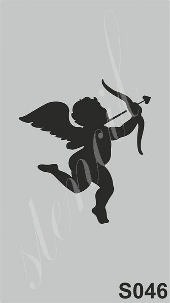 Stencil Boyama Şablonu 9x16 cm. S046