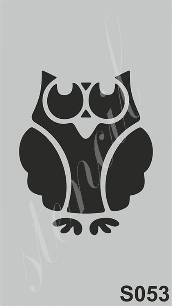 Stencil Boyama Şablonu 9x16 cm. S053