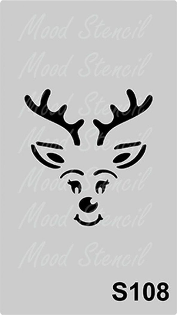 Stencil Boyama Şablonu 9x16 cm. S108