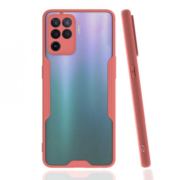 Oppo Reno 5 Lite Kılıf Zore Parfe Kapak Kılıf  Pembe