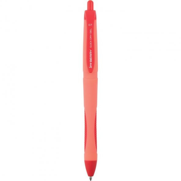 Serve Berry Hızlı Kuruyan Jel Mürekkepli Kalem KIRMIZI