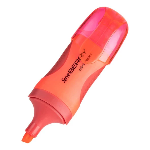 Serve Berry Mini Fosforlu Kalem Kırmızı