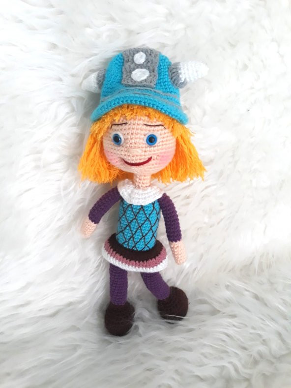 Vikingler Viki Bebek Amigurumi Organik Oyuncak - 1
