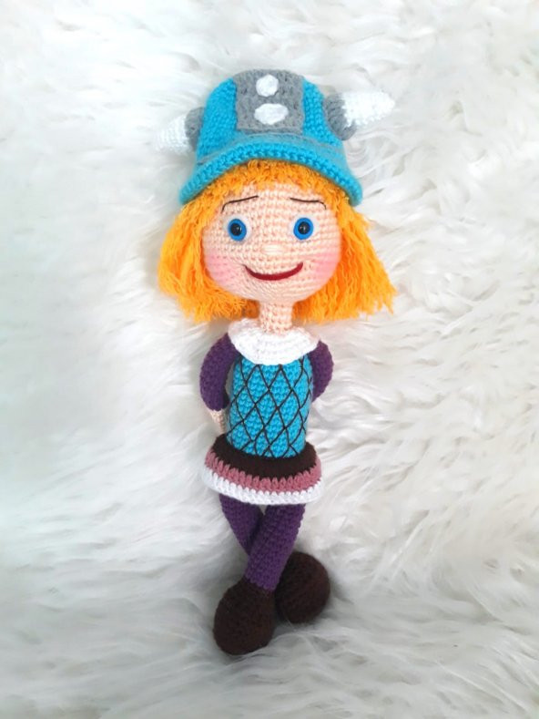 Vikingler Viki Bebek Amigurumi Organik Oyuncak - 2