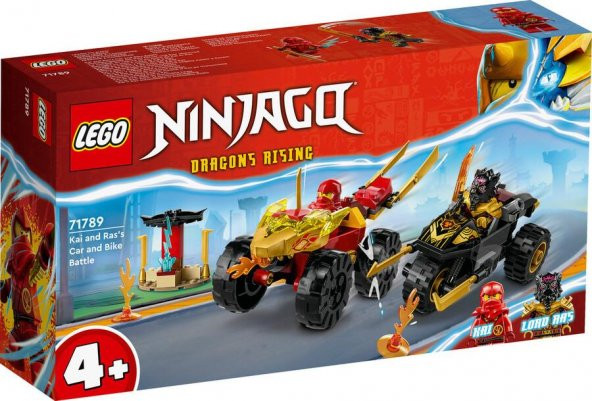 LEGO Ninjago 71789 Kai and Rass Car and Bike Battle