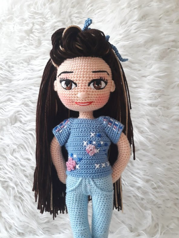 Azra Bebek Amigurumi Organik Oyuncak - 5