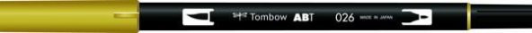 Tombow Dual Brush Pen Grafik Çizim Kalemi 026 Yellow Gold
