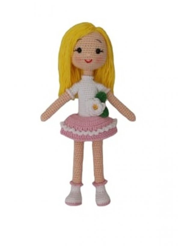 Nilüfer Çiçeği Bebek Amigurumi Organik Oyuncak - 1