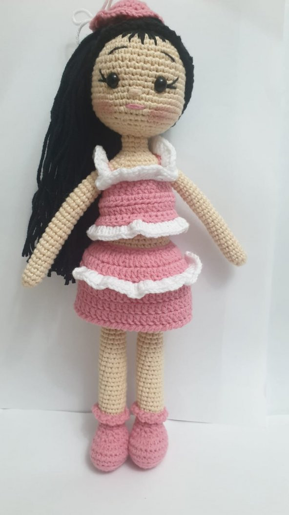 Gül Lokumu Bebek Amigurumi Organik Oyuncak - Resim 3