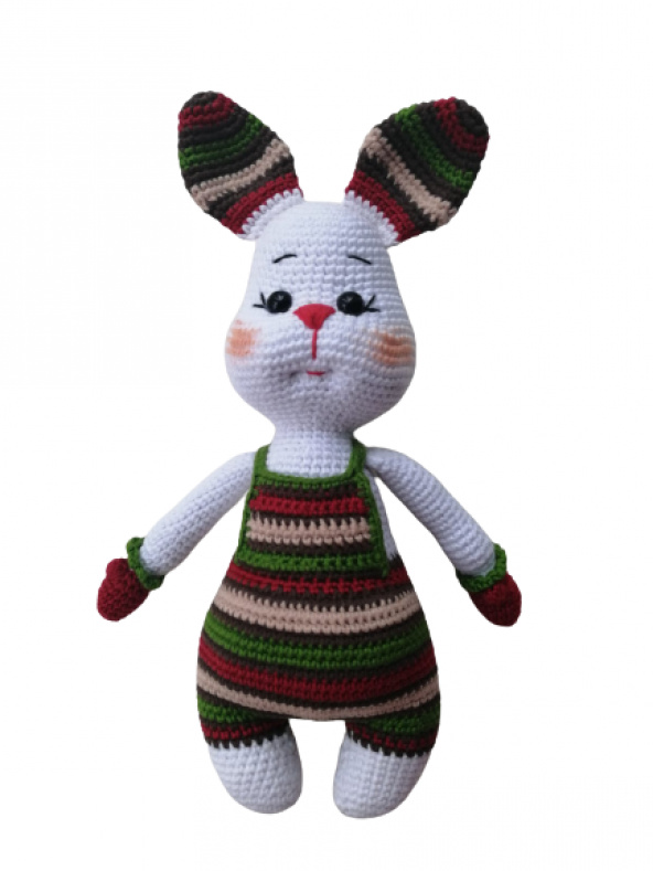 Pofuduk Minnoş Tavşan Amigurumi Organik Oyuncak - 1