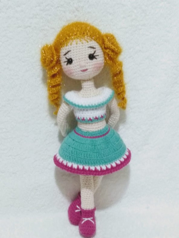 Fıstıklı Kadayıf Bebek Amigurumi Organik Oyuncak - 5
