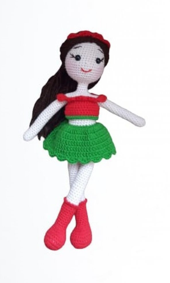Atatürk Çiçeği Bebeği Amigurumi Organik Oyuncak - 3