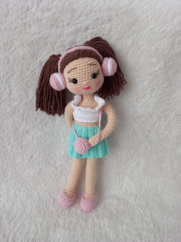 Makaron Bebek Amigurumi Organik Oyuncak - 4