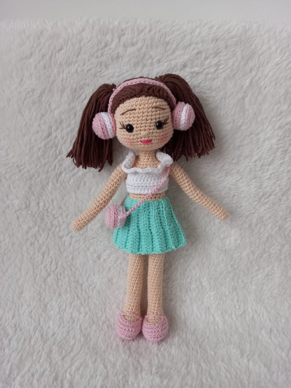 Makaron Bebek Amigurumi Organik Oyuncak - 6