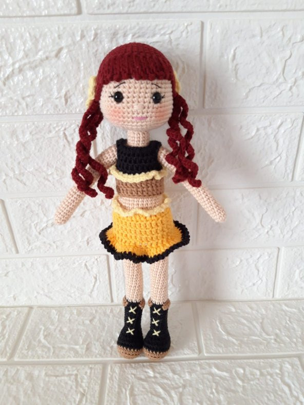 Ayçiçeği Bebek Amigurumi Organik Oyuncak - 1