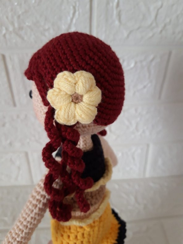 Ayçiçeği Bebek Amigurumi Organik Oyuncak - 3