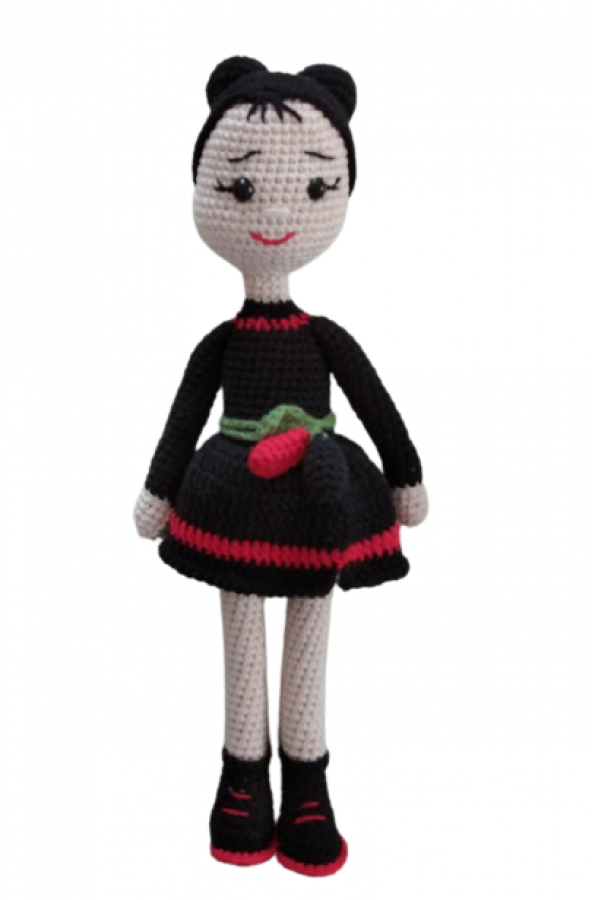 Kara Dut Bebek Amigurumi Organik Oyuncak - 1