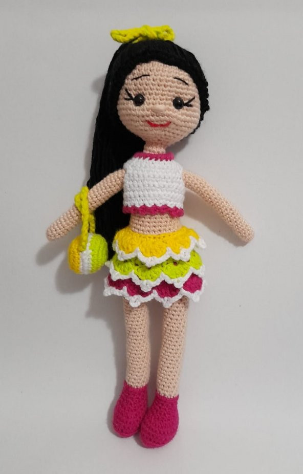 Bayram Şekeri Bebek Amigurumi Organik Oyuncak - 1