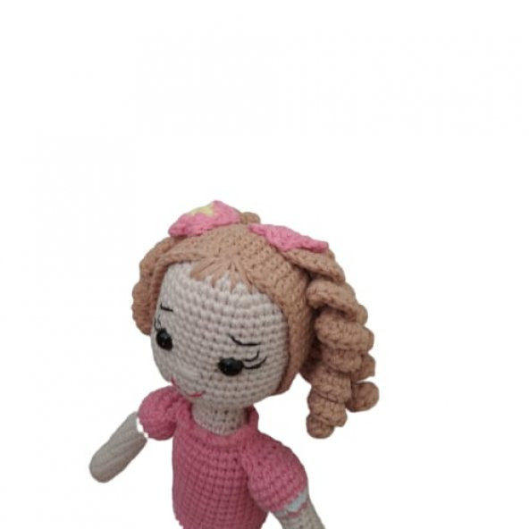 Japon Kiraz Çiçeği Bebek Amigurumi Organik Oyuncak - 3