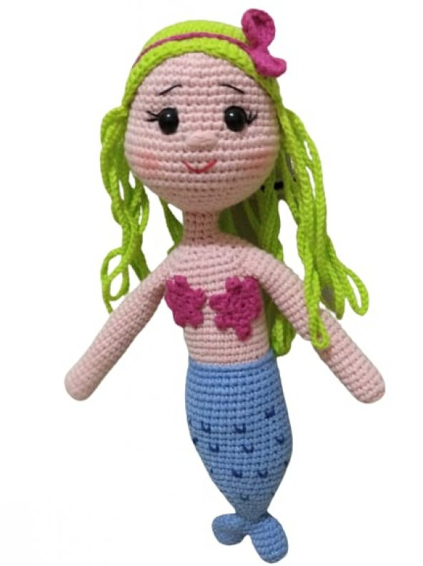 Deniz Kızı Merry Amigurumi Organik Oyuncak - 1