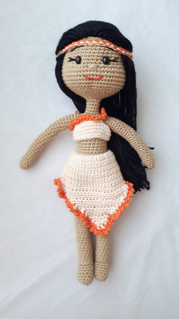 Pocahontas Bebek Amigurumi Organik Oyuncak - 1