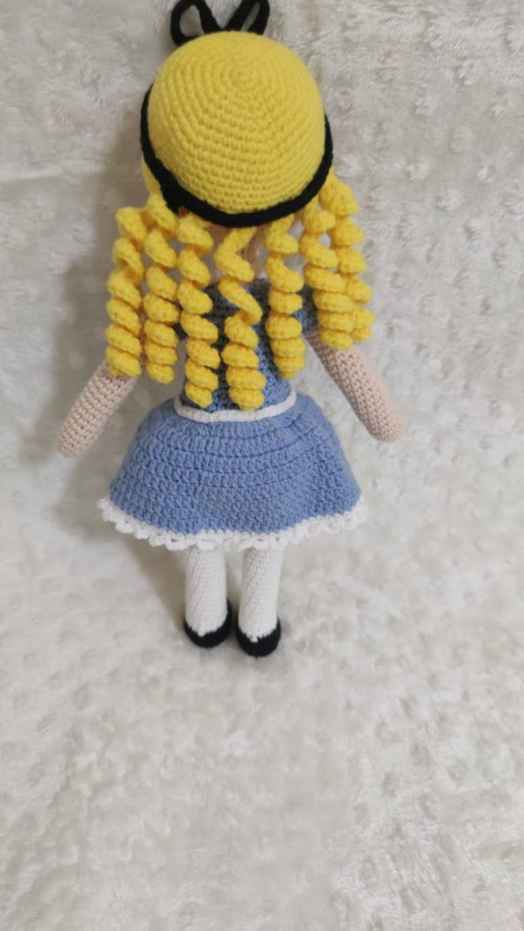 Alice Harikalar Diyarında Bebek Amigurumi Organik Oyuncak - 3