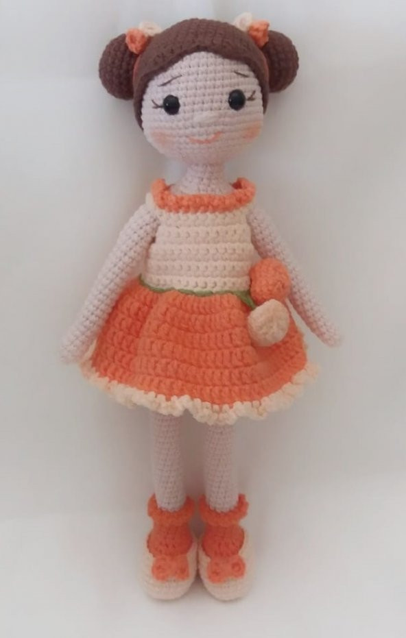 Şeftali Bebek Amigurumi Organik Oyuncak - 1