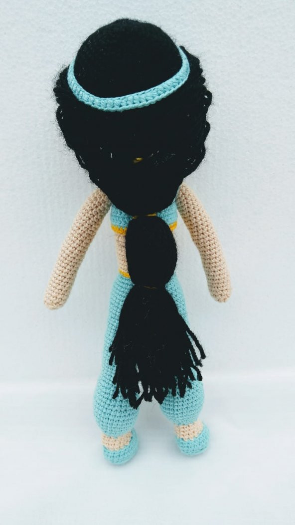Prenses Jasmine Bebek Amigurumi Organik Oyuncak - 3