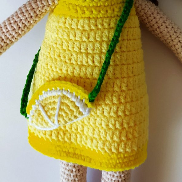 Limon Bebek Amigurumi Organik Oyuncak - 3