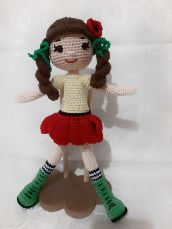 Gelincik Bebek Amigurumi Organik Oyuncak - 2