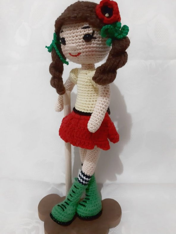 Gelincik Bebek Amigurumi Organik Oyuncak - 3
