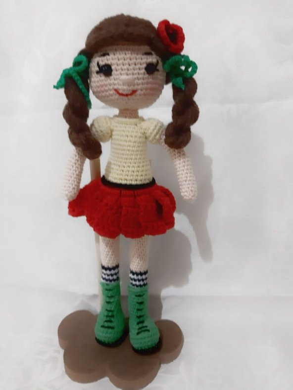 Gelincik Bebek Amigurumi Organik Oyuncak - 4