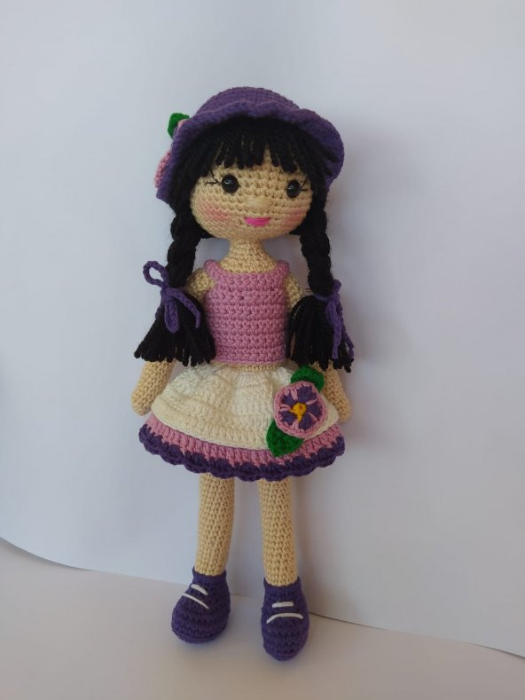 Menekşe Bebek Amigurumi Organik Oyuncak - 1
